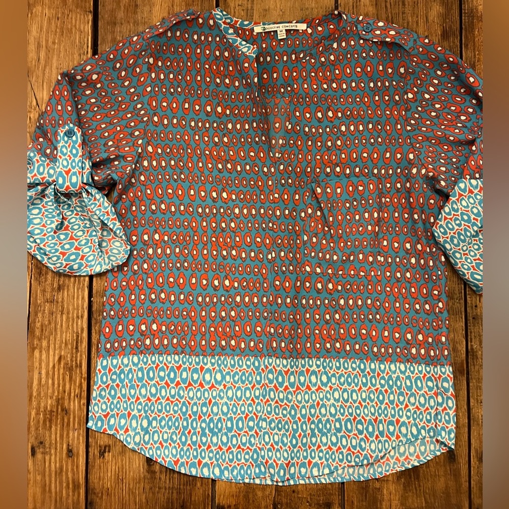 Collective Concepts | Womens Blouse | Multi Color | Medium